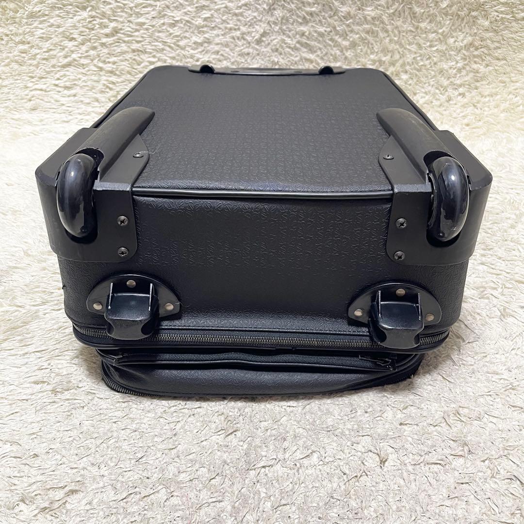【特大容量】LOEWE キャリーケース　ビジネスバッグ　2way アナグラム　黒