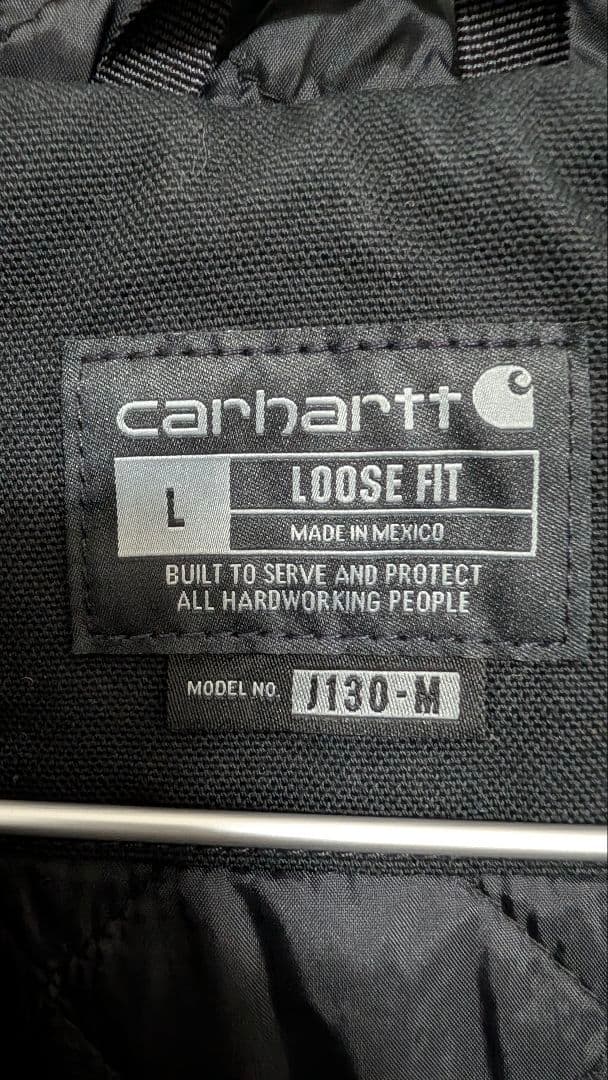Carhartt キルティングライナー ダック フードジャケット Lサイズ