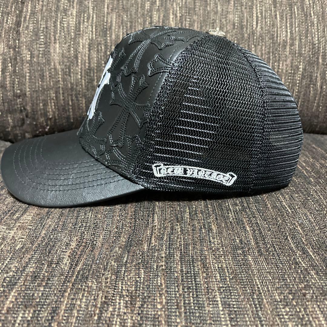 限定品NEWVINTAGE NV CROSS LEATHER MESH САР