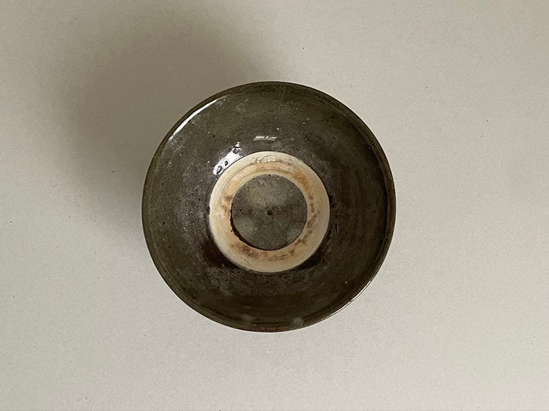 19世紀壺屋焼イッチン唐草マカイ筒描き茶碗 琉球沖縄古陶 骨董古美術民藝やちむん