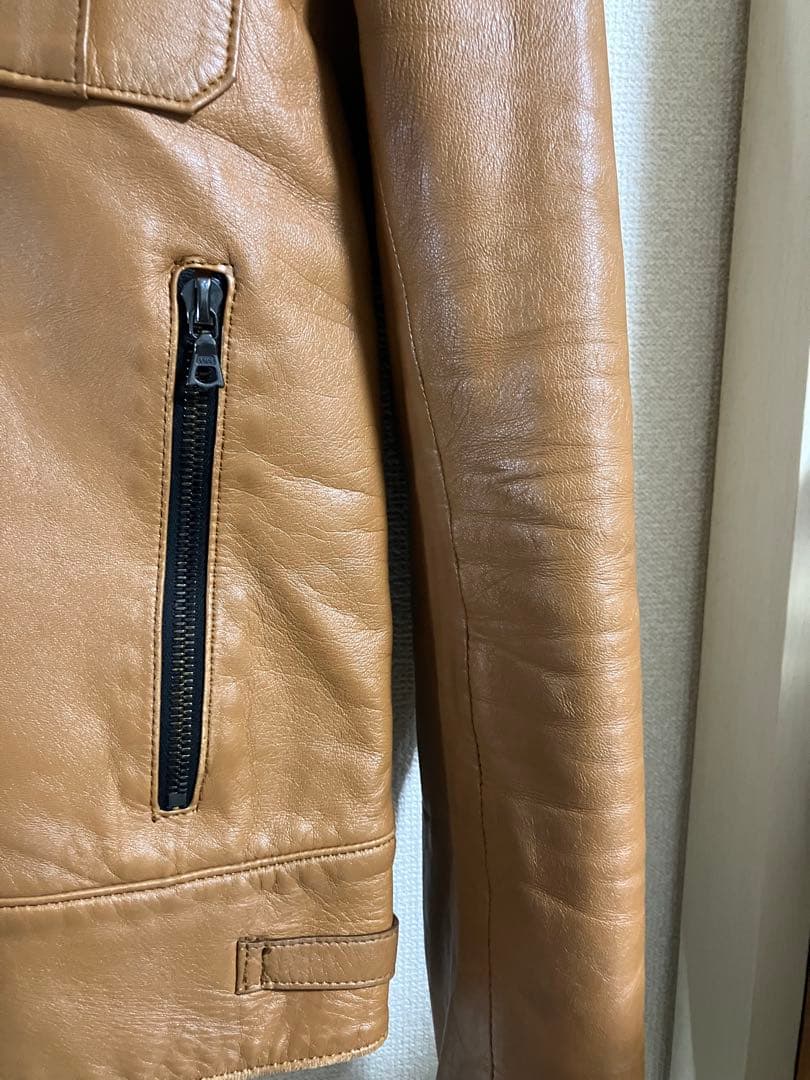 E*8様 LITHIUM HOMME シープスキン ラクーンファー 中綿 キャメ