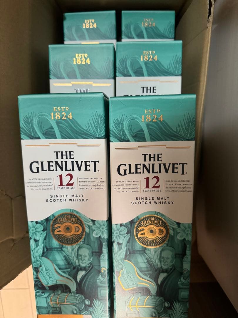 グレンリベット 12年 200周年記念 6本 限定ボトル 700ml ウイスキー