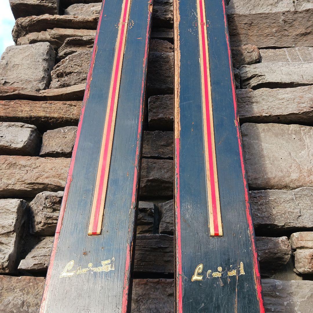 アンティーク　スキー・ストックセット　KANDAHAR　FISCHER