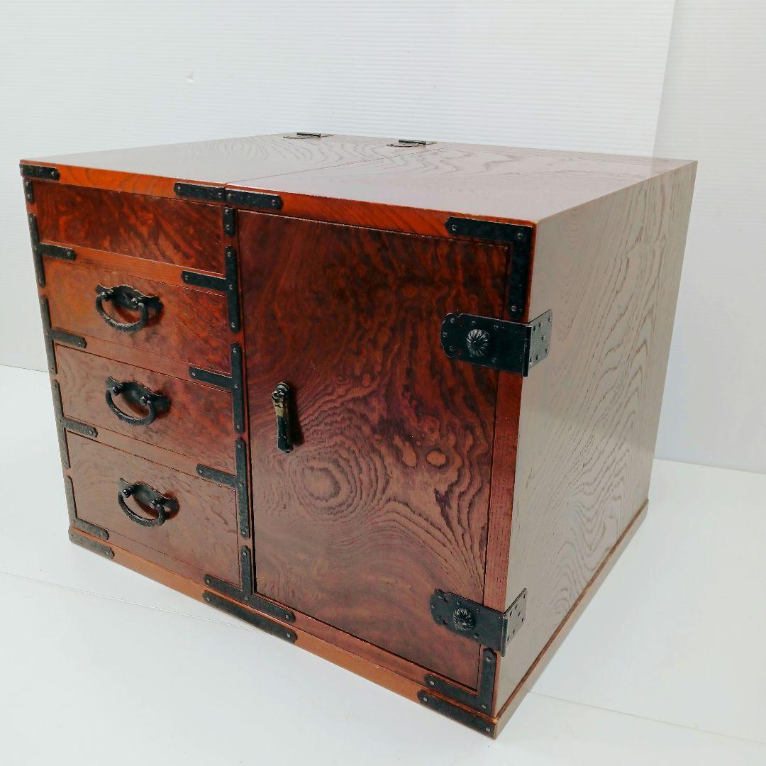 P376 駿河民芸 木製 家具 小物入れ 収納 箪笥