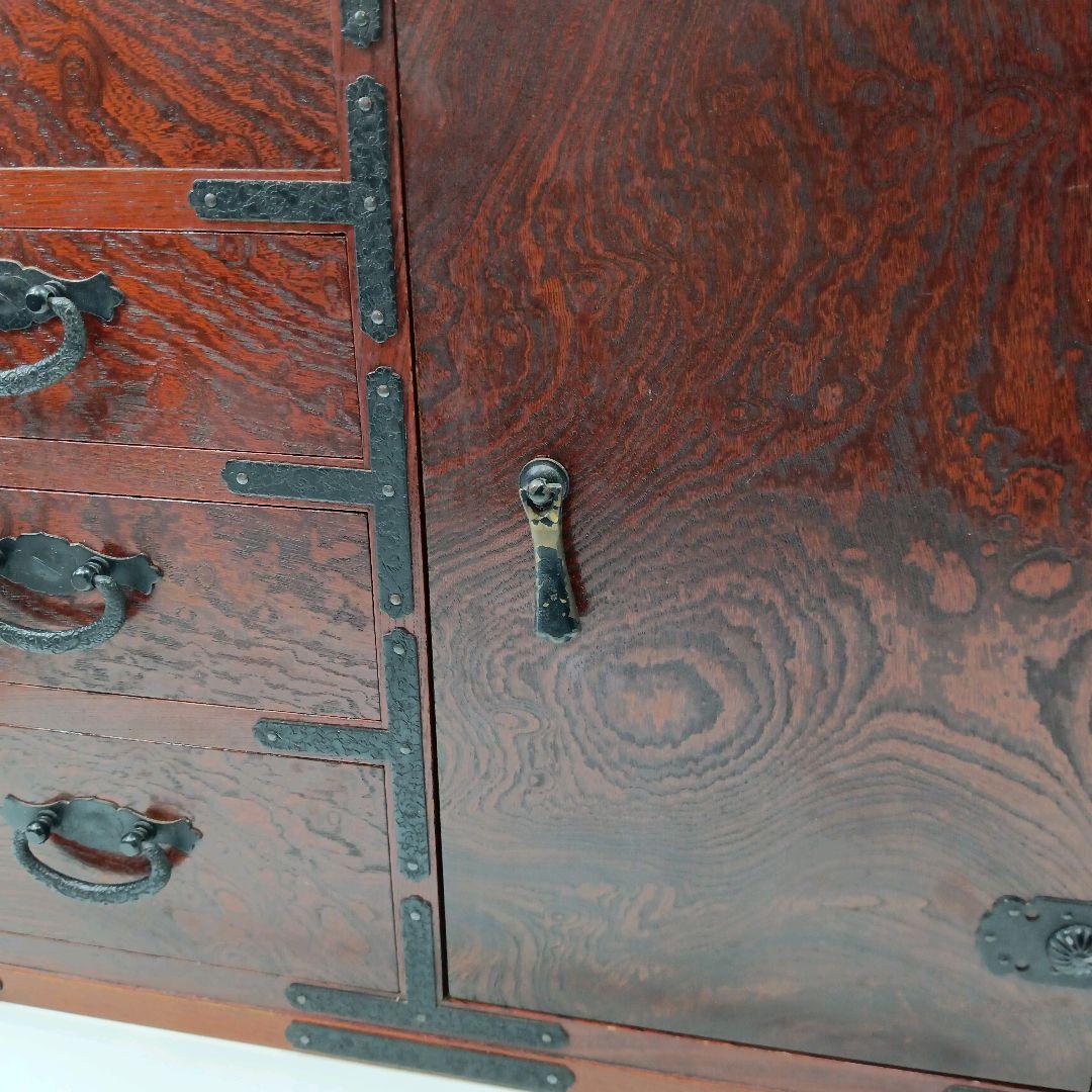 P376 駿河民芸 木製 家具 小物入れ 収納 箪笥