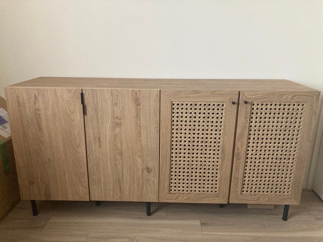 LOWYA ロウヤ ローサイドボード キッチン 食器棚 インテリアに ※痛みあり