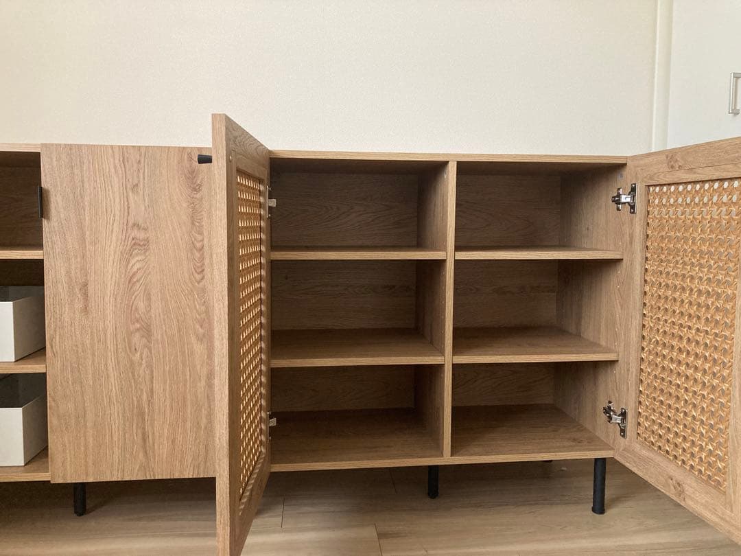 LOWYA ロウヤ ローサイドボード キッチン 食器棚 インテリアに ※痛みあり