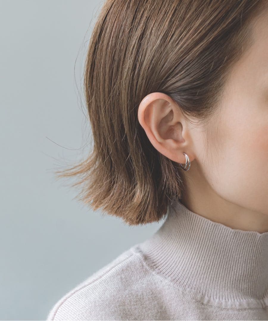 ■現行品■【Jewel closet by L&Co.】K10２連風フープピアス