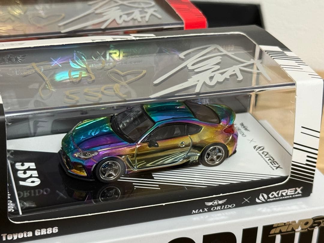 Inno64 1/64 Max Orido GR86限定 サイン入り2台セット