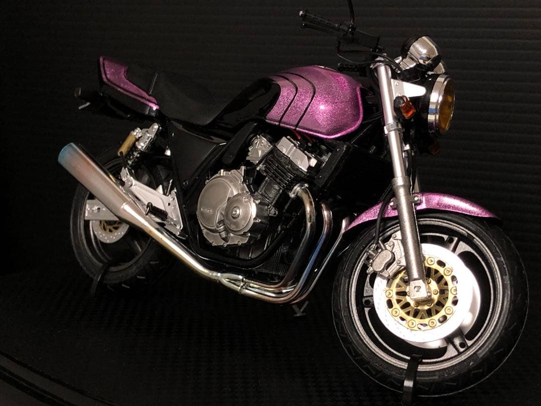 ポ*ー様 アオシマ1/12 HONDA CB400 スーパーフォア　プラモデル完