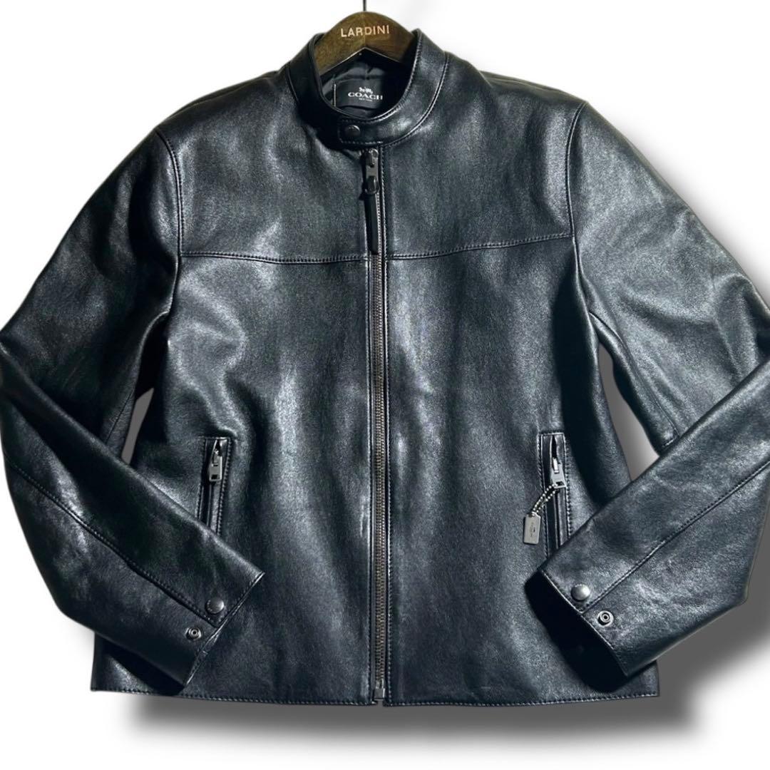 ①りょさま専用Lサイズ COACH コーチ ライダース 本革レザージャケット