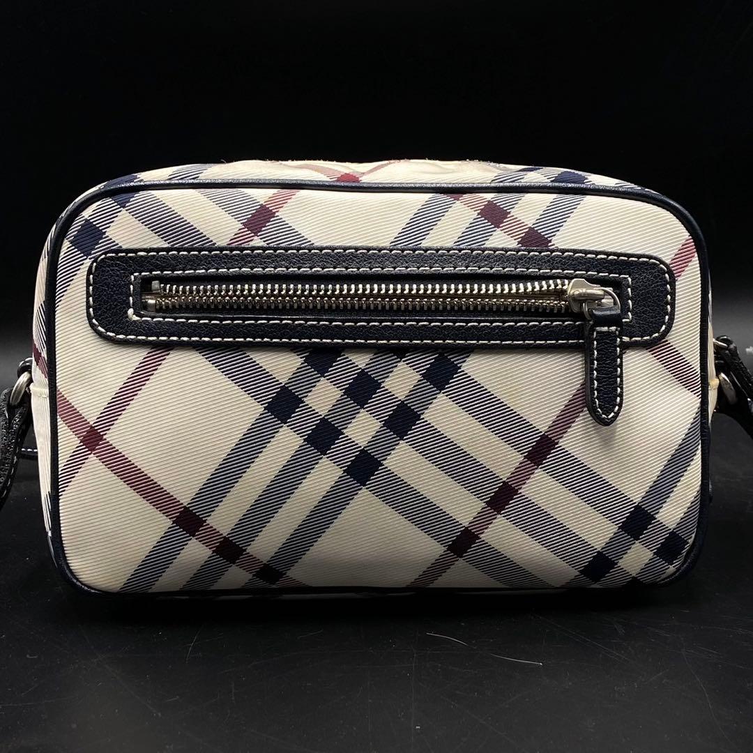 バーバリー ブルーレーベル ノバチェック ショルダーバッグ ブラック