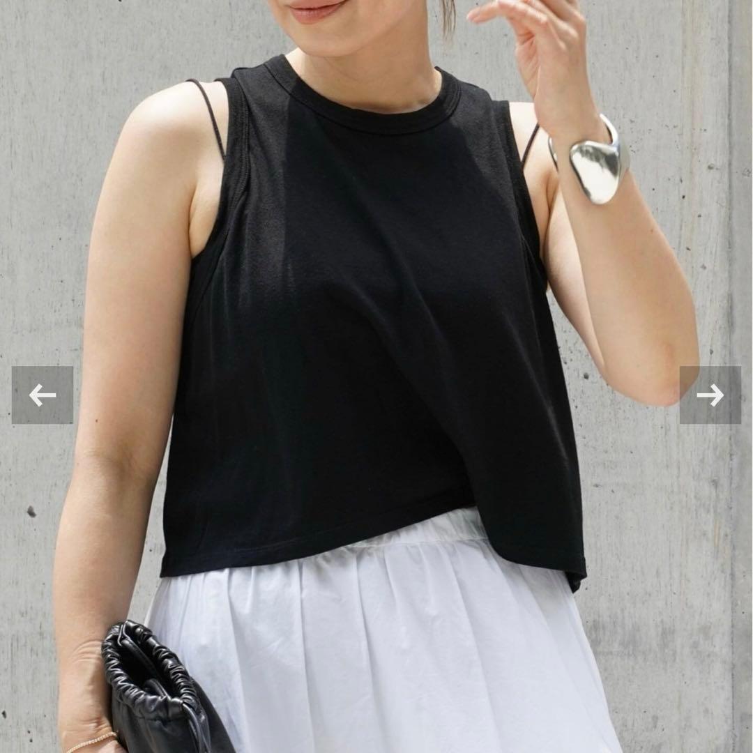 Deuxieme Classe CELERI/セルリCROPPED タンクトップ