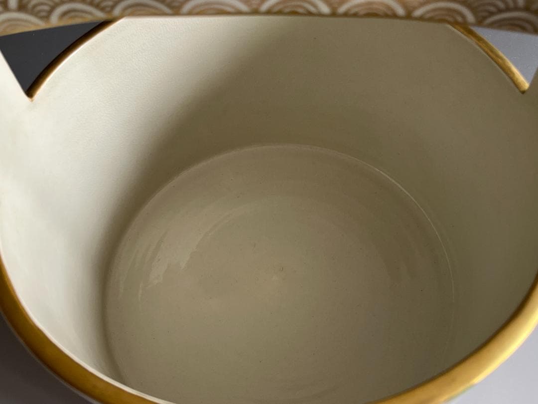 手塚充　竹文手桶　水指　茶道具