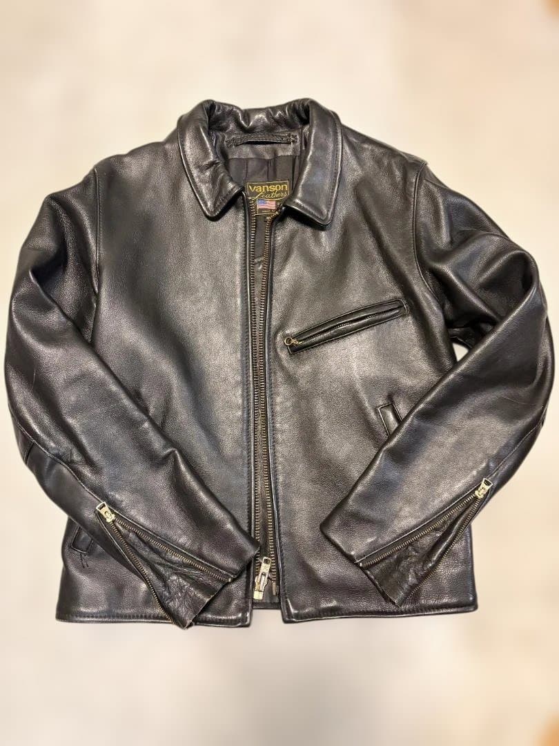 【期間限定値引き】VANSON（バンソン） シングルライダースジャケット