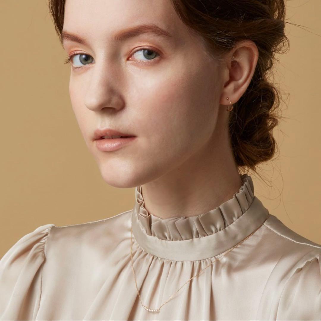 agete アガット 【K18】 フープ ピアス