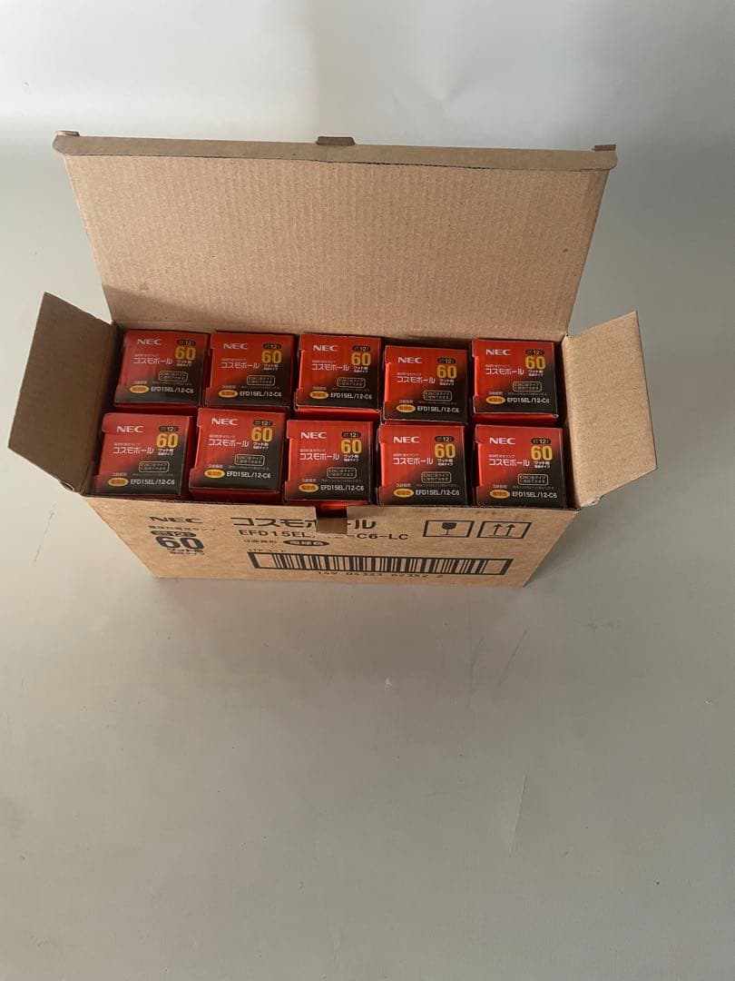 10セットNEC 電球形蛍光ランプコスモボールEFD15EL/12-C