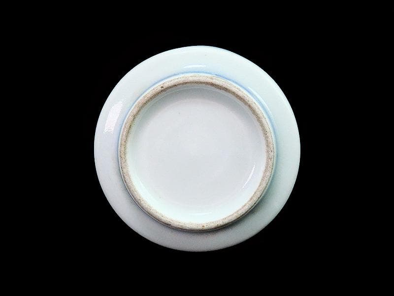 古伊万里　色絵　邸内図　御簾に桜花の図　のぞき　猪口　A964AS-CEj