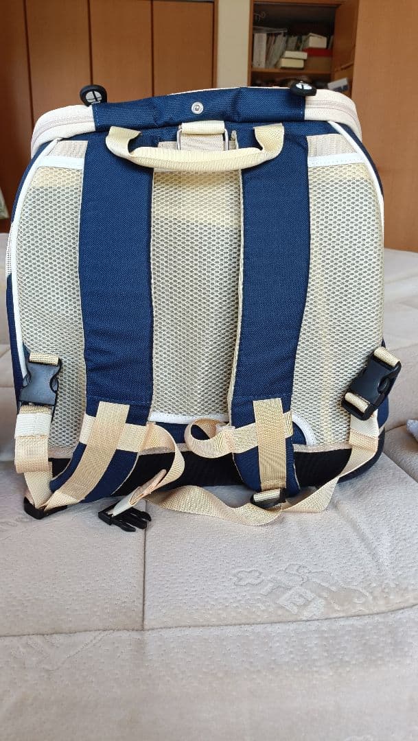 ダイスキ　ネイビー ナイロン キャリーバッグ　値下げしました