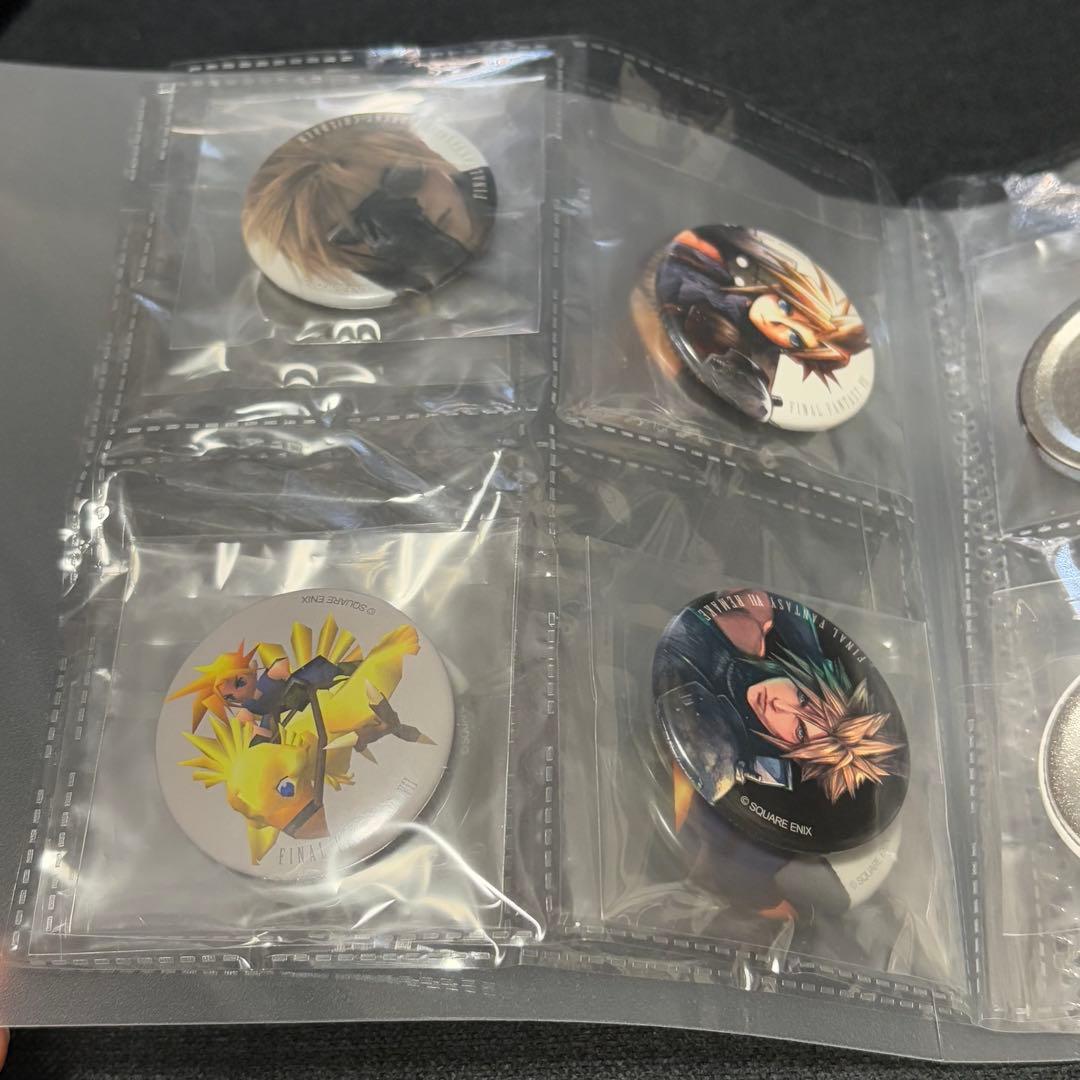 ファイナルファンタジーVII 缶バッジコレクション クラウド　Vol.1、2全種