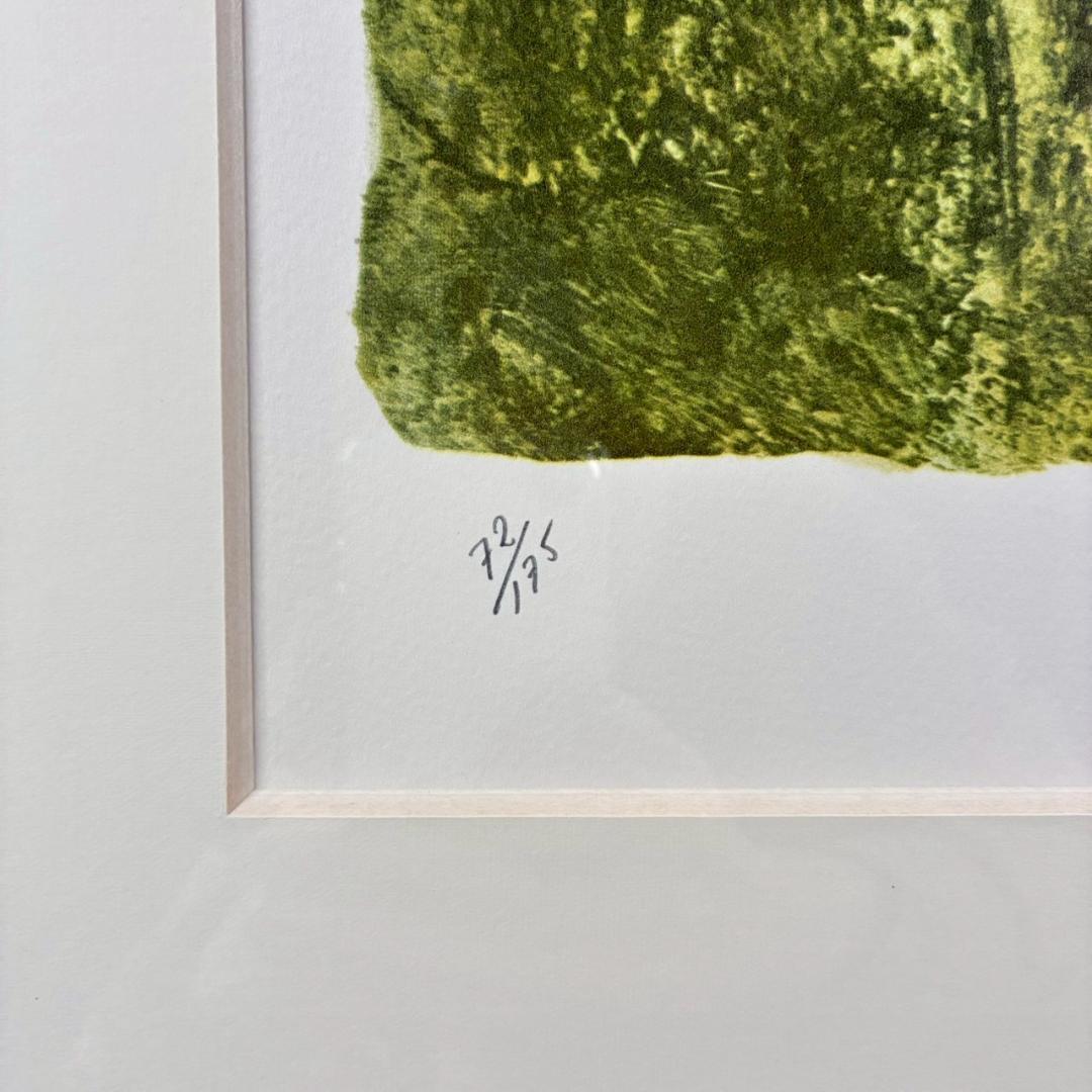 ベルナール・シャロワ「瞑想」リトグラフ 直筆サイン入り 真正証明書有 古径額