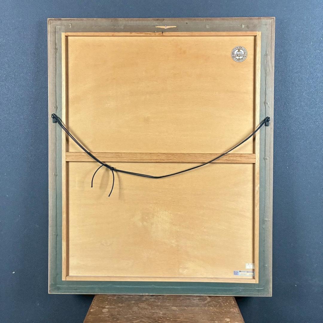 ベルナール・シャロワ「瞑想」リトグラフ 直筆サイン入り 真正証明書有 古径額