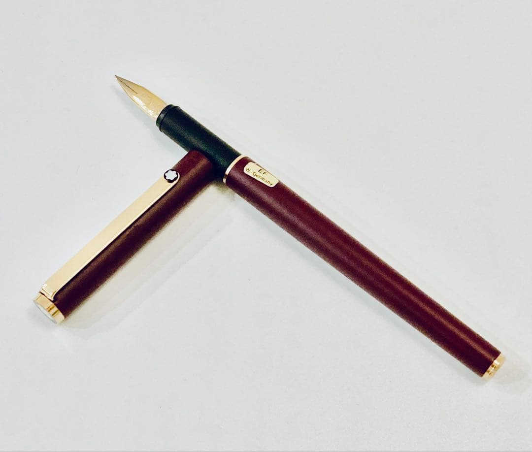 西ドイツ製◆モンブラン高級万年筆 SラインMONTBLANC 1980s 茶軸