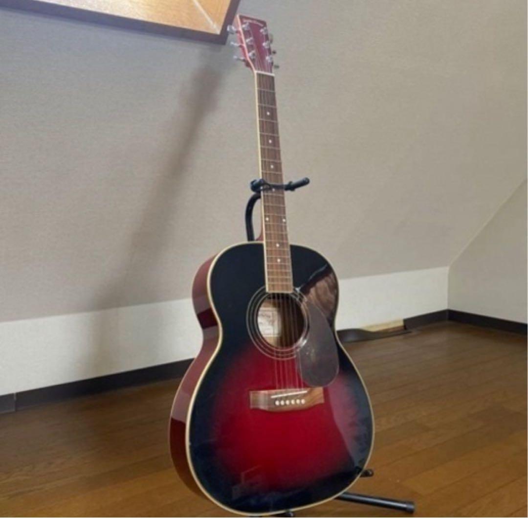 アコースティックギター レッドグラデーション