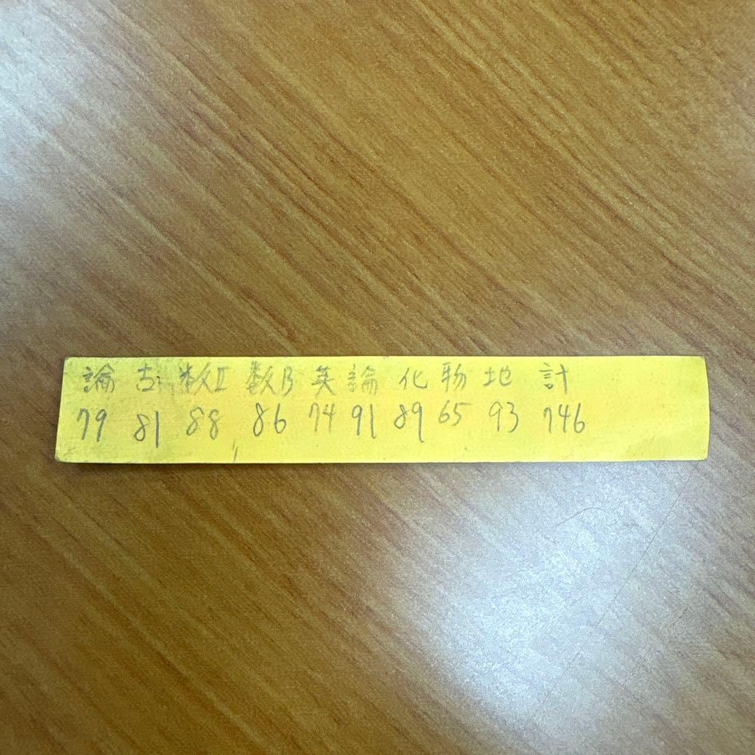 手書きメモ 黄色 長方形