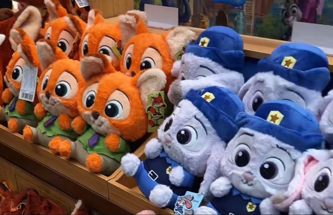 28cm miniso ズートピア　ニック　ジュディ　ぬいぐるみ　ミニソ　韓国