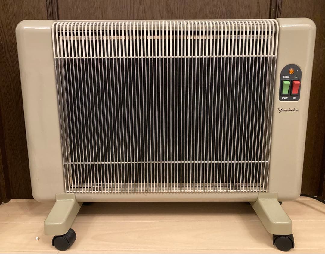 夢暖房　遠赤外線パネルヒーター 660型　キャスター付き　安全設計