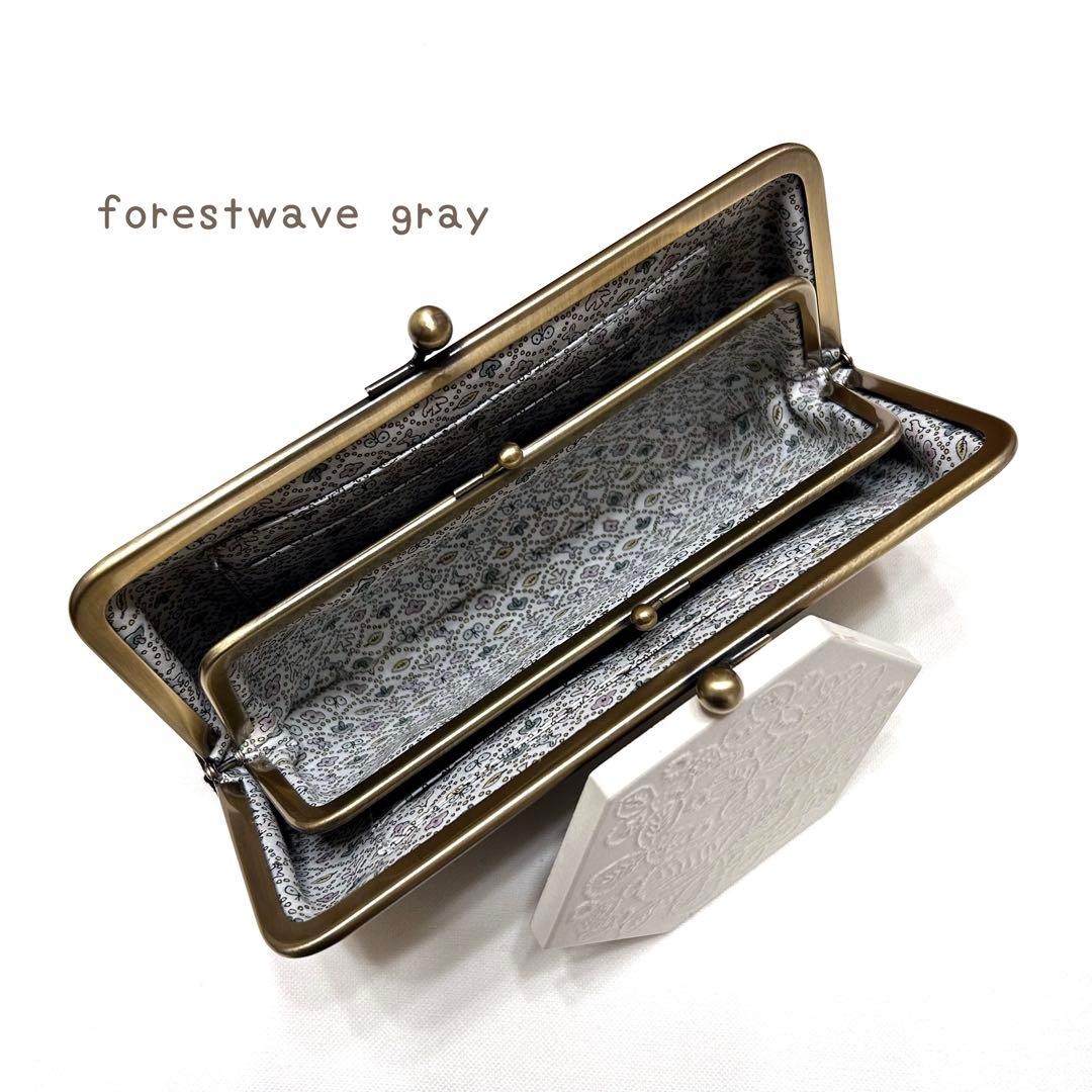 お取り置き⭐️ミナペルホネン　ハンドメイド　がま口　親子長財布　ribbon