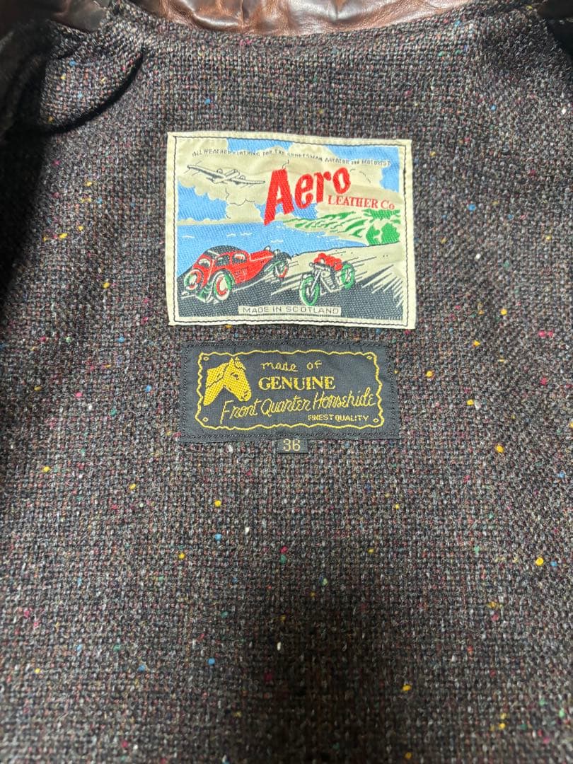 Aero Leather Co. レザージャケット 36 ハイウェイマン