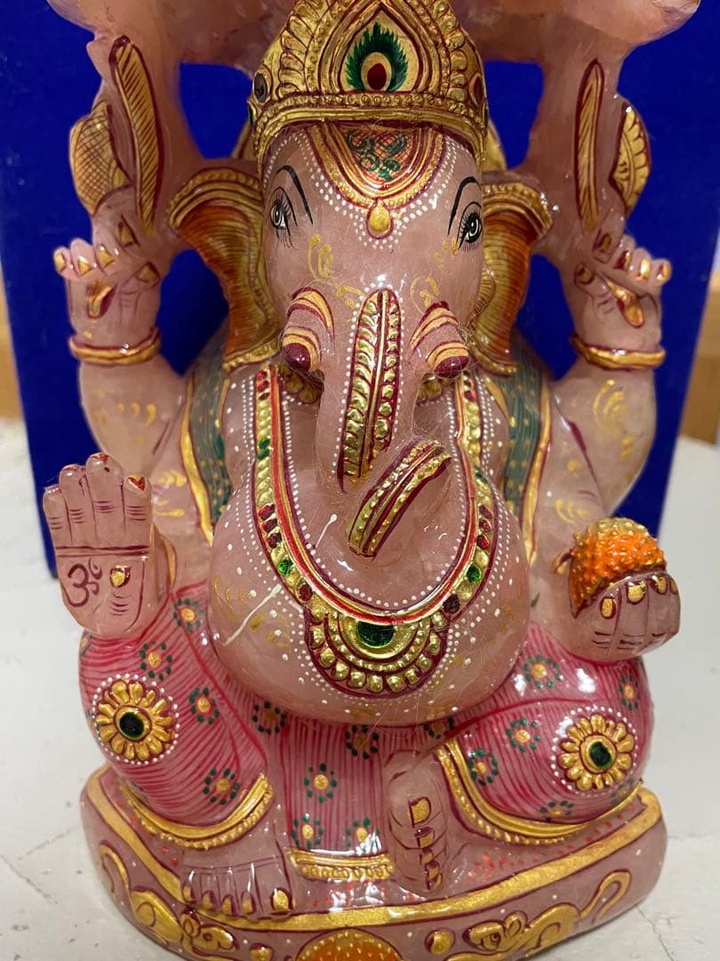 新春お値下げ！ ガネーシャ　天然石　特大　置物　希少