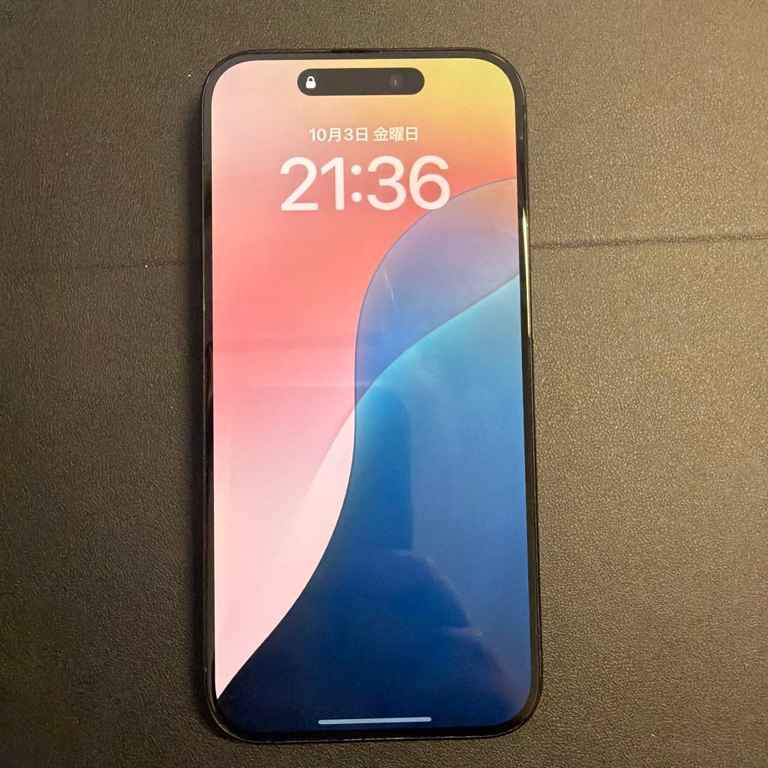 【美品】iPhone15Pro 256GBブルーチタニウム