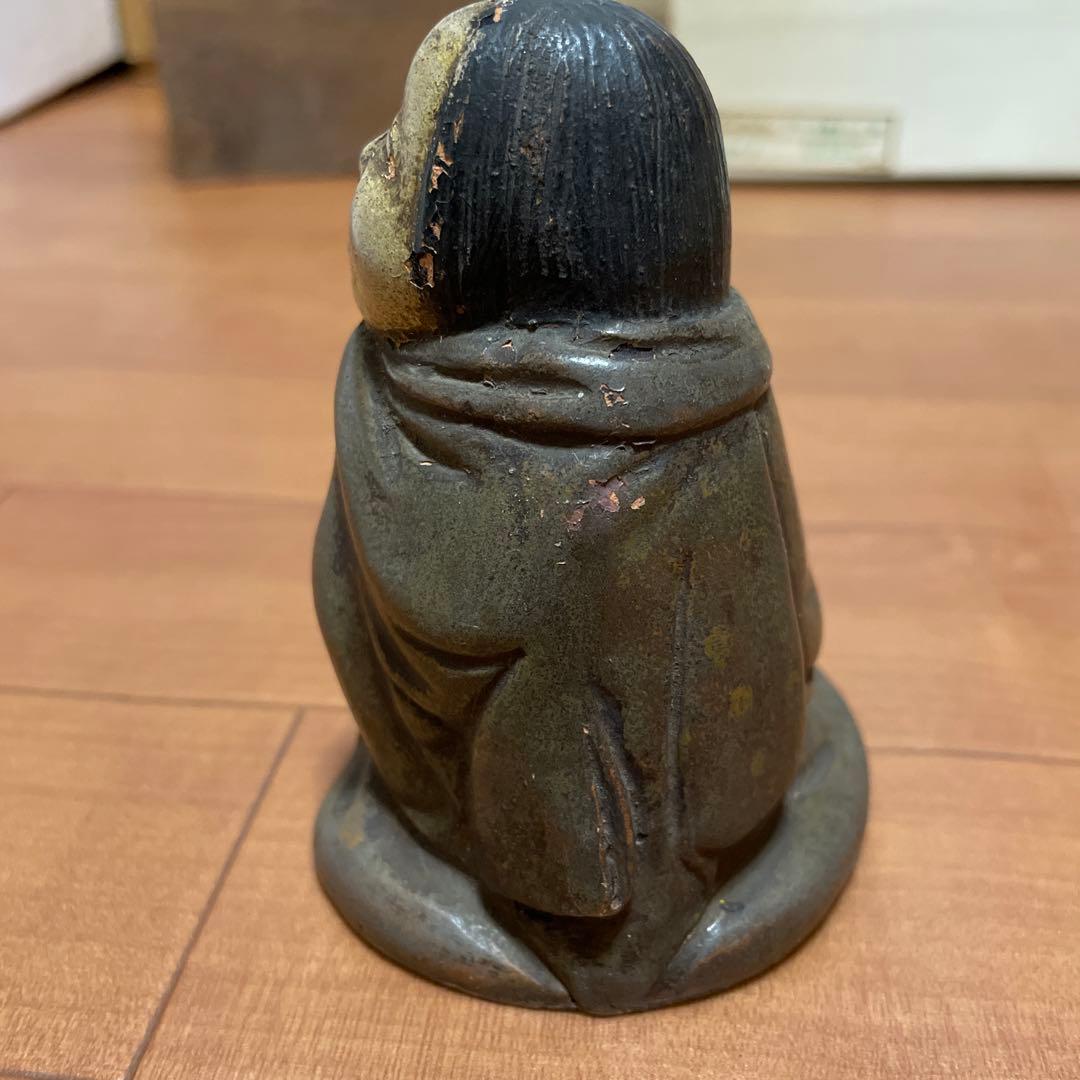 江戸時代末期頃・京焼・枕人形・お多福1-7