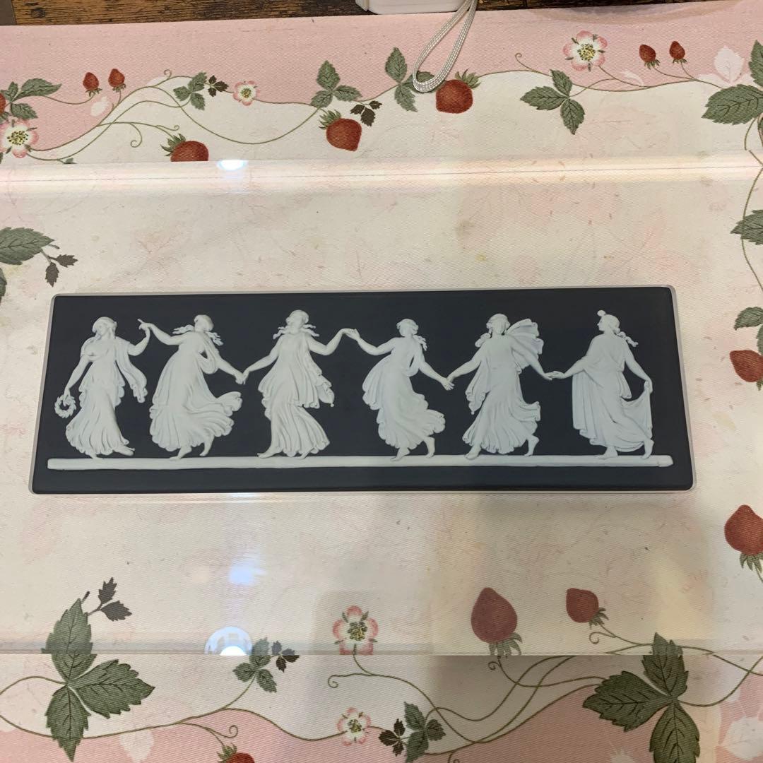 希少　ウェッジウッド ジャスパー　ダンシングアワー　陶板　壁掛け　プラーク