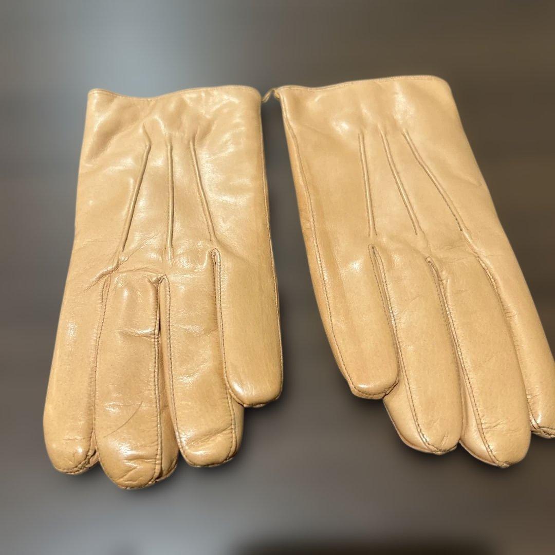 ラブグローブ 手袋　ナパレザー　ベージュ　8インチ