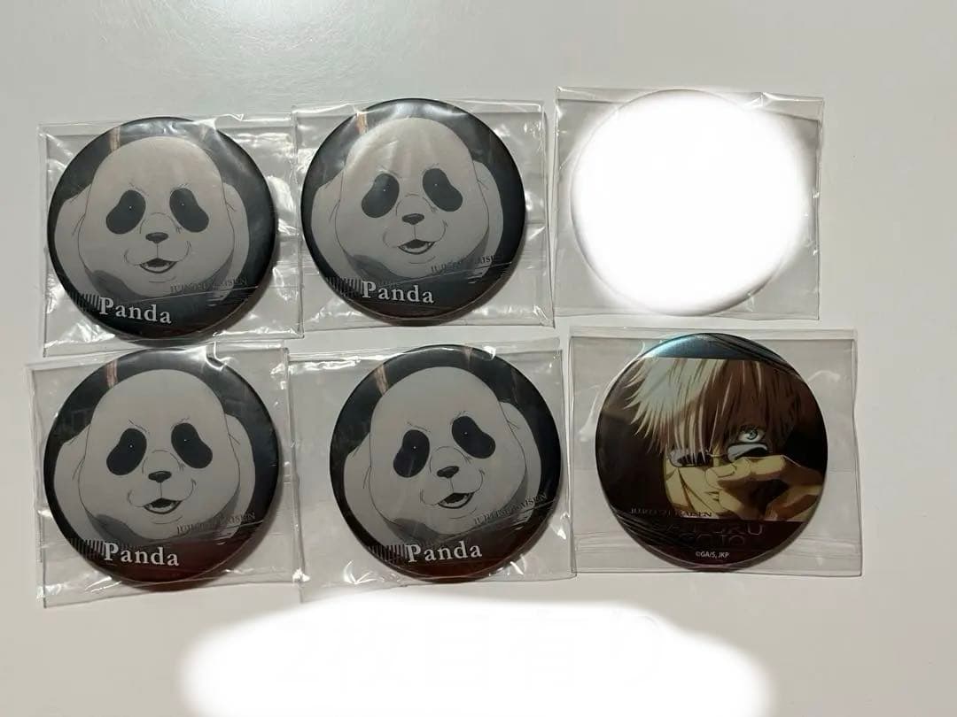 呪術廻戦 ジャンプショップ限定 名場面缶バッジ セット 五条悟 パンダ
