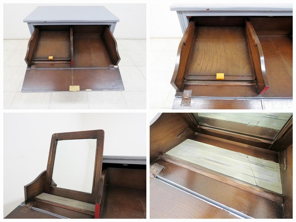 イギリスアンティーク ドレッシング チェスト シャビーシック ペイント ドロワー