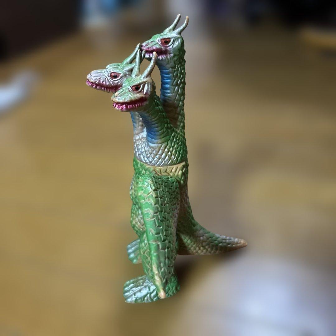 昭和レトロ 当時物 ブルマァク キングギドラ ソフビ