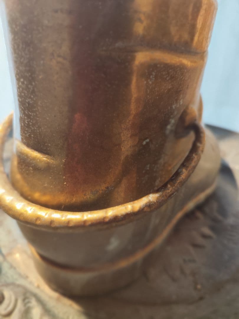 傘立て　銅　真鍮　ブロカント　　ウエスタンブーツ　アンティーク　ヴィンテージ