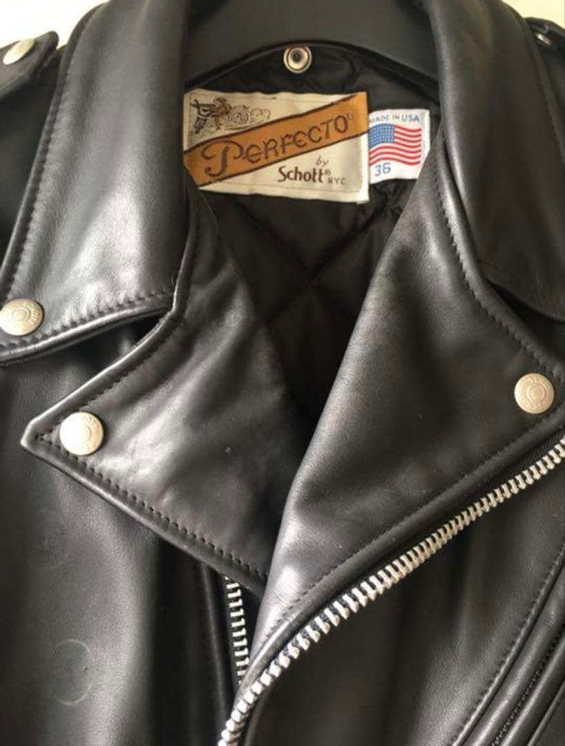 schott 618ダブルライダースジャケット　サイズ36 vintage