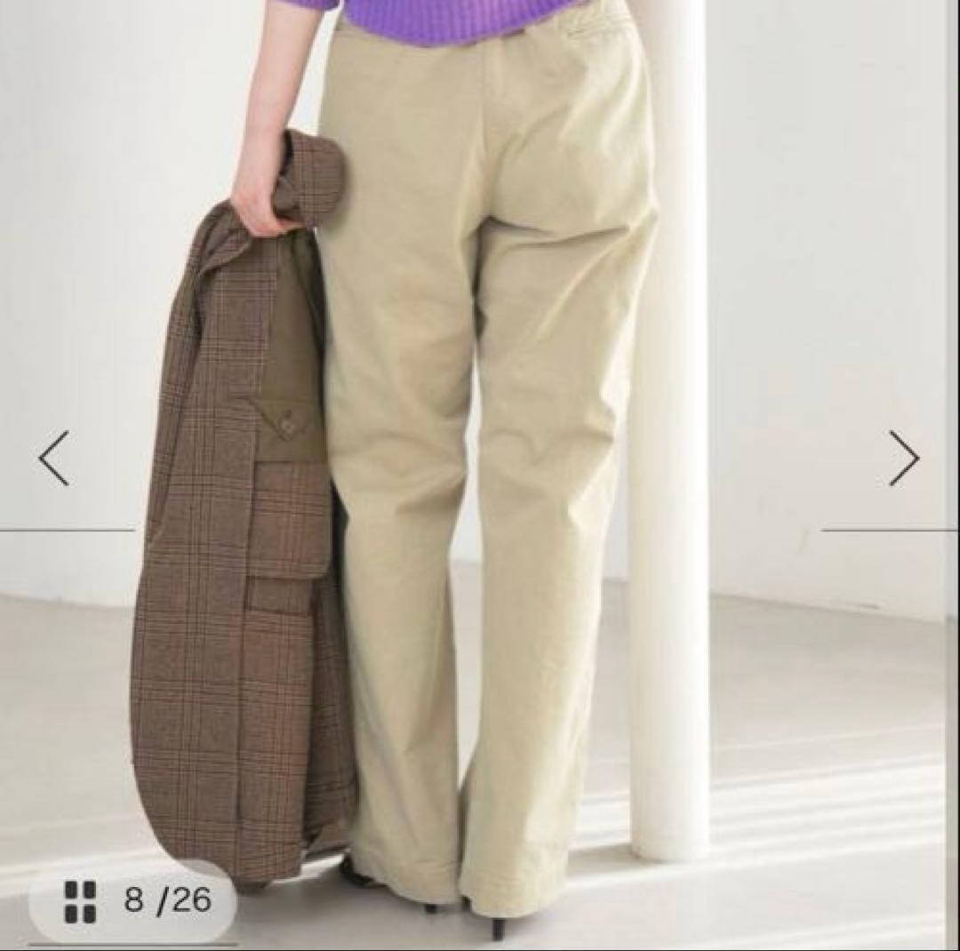 クチュールドアダムCOUTURE D'ADAM ベージュ チノパン 38
