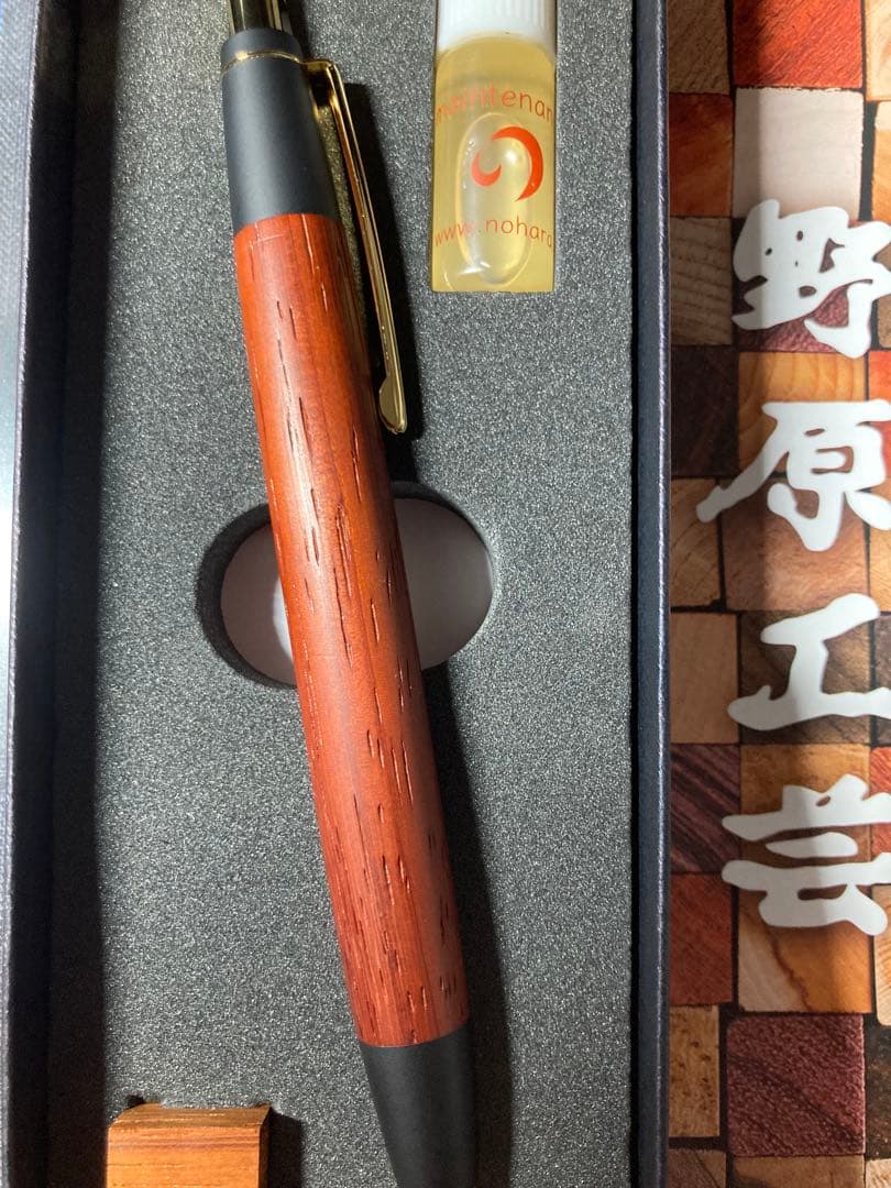 野原工芸 紅紫檀　ボールペン　スタンダード ゴールド