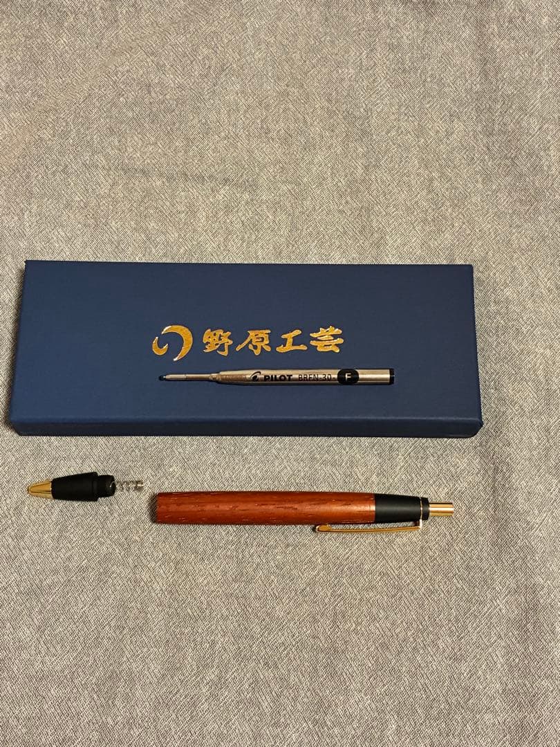 野原工芸 紅紫檀　ボールペン　スタンダード ゴールド