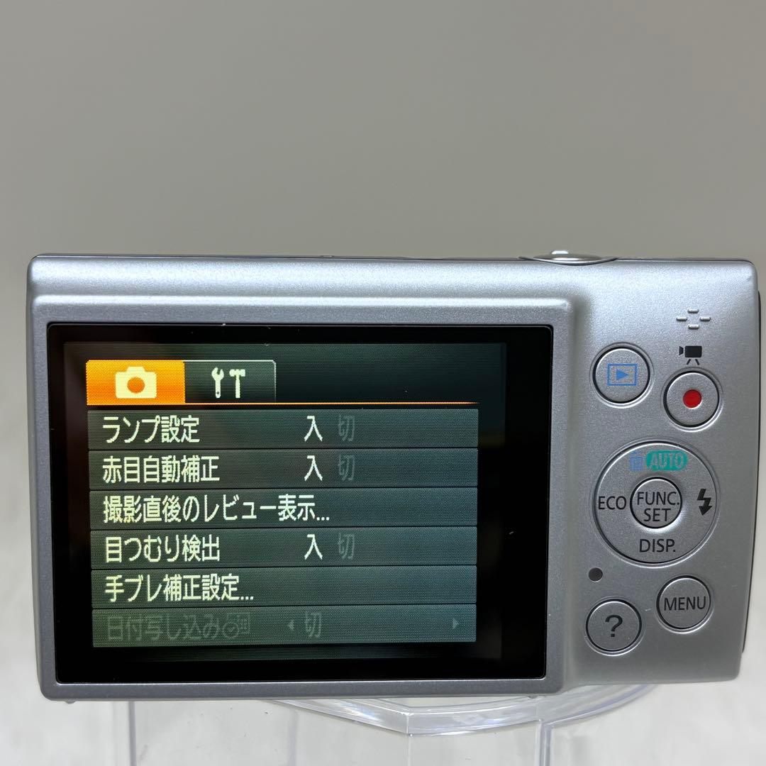 美品　Canon カメラ　IXY 140 PC2054 シルバー　コンデジ　可動