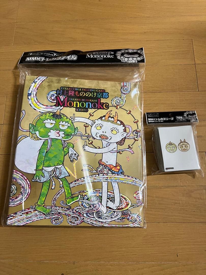 村上隆 もののけ京都 トレカファイル、トレカスリーブ　風神雷神図フェイスセット