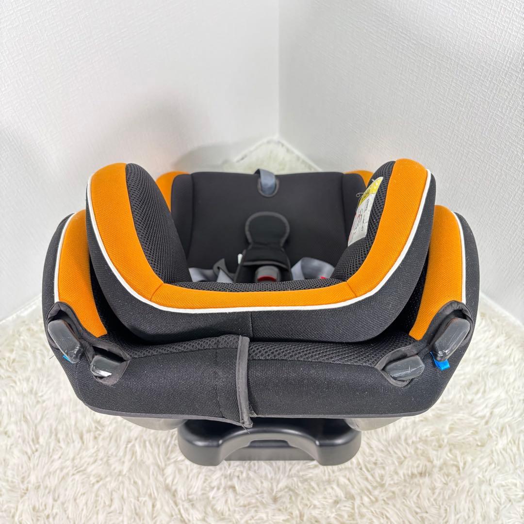 美品　リーマン　ジュニアシート　キッズシート　オレンジ　チャイルドシート