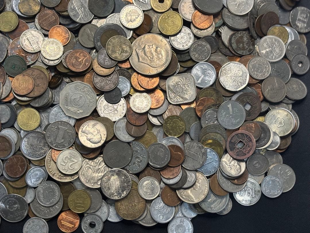 ジ*ン様 古銭　外国　メダル等　まとめて　約10キロ
